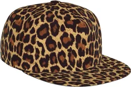 Cool Cheetah Leopard Flat Bill Hat Unisex Baseball Cap Hip Hop Visor plano em branco 240407