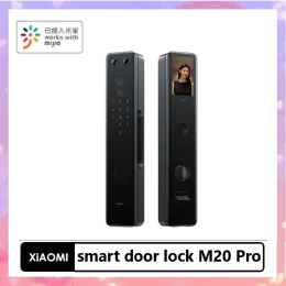 コントロールXiaomiスマートドアロックM20 Pro AI 3D構造ライトブラシフェイスロック解除のさまざまなロック解除方法Mihomeアプリで動作する