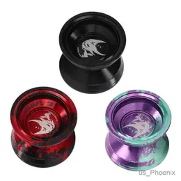 Yoyo que não responde Yoyo Profissional Aluminum Light Yoyo Toy Birthday Gift com luva de cordas para crianças iniciantes