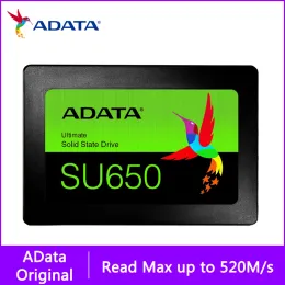 محرك أقراص ADATA SU650 SSD 256GB 512GB 2.5 بوصة SATA HDD HARD DISK HD SSD PC SSD Portable HDD للكمبيوتر
