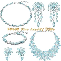 Strands marchio di lusso originale Gema 2024 set di gioielli fine set in acciaio inossidabile Candy Necclace Orecchini Bracciale per donne Regalo con logo