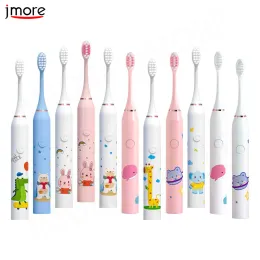 Heads Kid's Electric Sonic Toothbrush Funny Cartoon Pattern Rechargeable Decay Prevention Whitening EB52 Children Electric Toothbrush