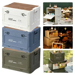 Bins 30L Folding Storage Box Portable Large Capacity Storage Baskets for Car Outdoor Camping Picnic Storage Bins Camping Equipment