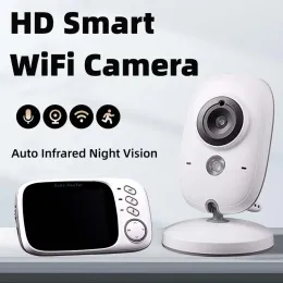 Мониторы электронного детского монитора 3,2 дюйма Wi -Fi Camera Babysitter 2 Way Audio Talk Ir светодиодные ночные видения Intercom