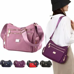 2023 Fi Women Shoulder Menger Bag Waterproof Nyl Oxford Crossbody Bag Female Large Capacity Handbags Purse Travel Bags N0Sz#