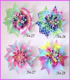 20 Blessing Girl Populante 45quot Fairy Hair Bow Clip Flower Rainbow Baby Y2007103467574