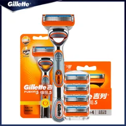 Shaver Gillette Shaver Fusion 5 Máquina de barbear manual de potência Máquina de barbear 5 camadas Blades BatteryPowed for Men's Face Hair Original
