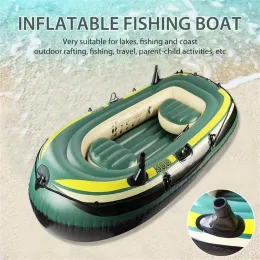 Accessories 2 People PVC Canoe Kayak Rubber Dinghy Thicken Foldable Iatable Fishing Boat 200x120x35cm Air Boats For Outdoor Rafting