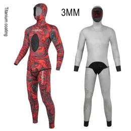 Ayakkabı 3mm Neopren Kamuflaj Yamamoto Sıcak Sörf Gezinti Wetsuit İki Parça Tüplü Şnorkel Yüzme Müfe Yüzme Avı Dalış Takım