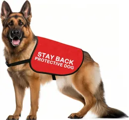 DHgate Nervous Dog Warning Vest Do Not Pet Slogan Soft Fabric Adjustable Anxiety Relief Pet Supplies