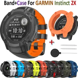 Accessoires Smart Armband Armband Armband für Garmin Instinct 2x Watch Cover Schutzhülle TPU Frame Lünette für Garmin Instinct2x Band