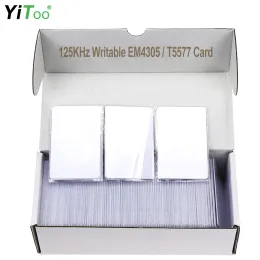 컨트롤 Yitoo RFID EM4305 카드 125kHz 쓰기 가능한 T5577 스마트 액세스 제어 키 카드 읽기 및 쓰기 프로그램 카드 변경 가능한 카피 카드