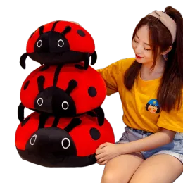 Lalki urocze 70 cm kreskówka Sevenstar Ladybug lalka pluszowa zabawka anime miękka bawełniana wypchana poduszka robak juguetes domek