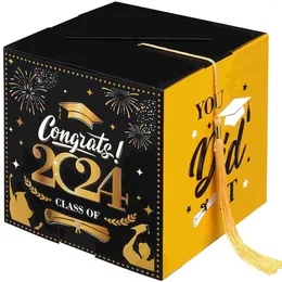 Party Supplies Graduation Box Inhaber Glückwunsch Gradkarton Dekorationskarten