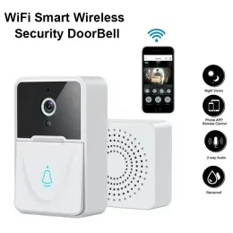 Kontroll X3 Smart Video Doorbell Wireless Doorbell WiFi Remote Home Intercom Twoway Voice Door Bell med IR Night Vision Security Cam