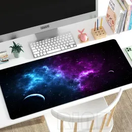 Pads Universe Mouse Pad Gaming Mousepad Gamer Mouse Mouse Mats Mats Mats Space Desk Pads XXL 90x40см настольный коврик для компьютерных мусепадов