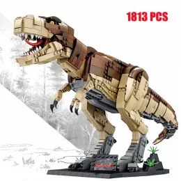 Blocks MOC Technology Tyrannosaurus Rex Building Bluki Jurass Indominus Park Dinozaury World Brachiosaurus Model Bricks Toy dla dzieci