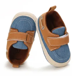 Valen Sina född baby Prewalker Girls Boys Casual Shoes Leather Nonslip SoftSole Spädbarn Toddler First Walkers 018m BAPTISM 240415