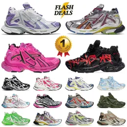 balengiaga shoes track runners 7 7.0 balenciagas أعلى مصمم أحذية رجالية السيدات خربش أحذية رياضية فاخرة loafers أحذية رياضية 【code ：L】
