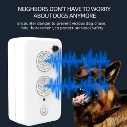 抑止力犬の反発者屋外超音波リペラー反barえる犬のトレーニングペットコントロール犬のトレーニングデバイスソニックストップ樹皮#U