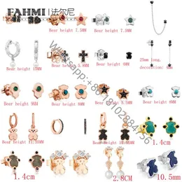 Fahmi 2022 Novo 925 Sterling Silver Bearring Moda Charme Vitalidade Charme lindo Lady Brincho