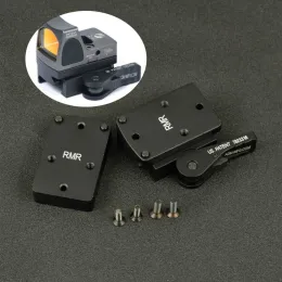 نطاقات Trijicon RMR Mini Red Dot Sight Scope Mount with QD Auto Lock Riser Plate Fit 20mm Weaver Picatinny Rail Rifle للصيد