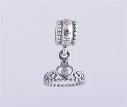 5 PCSLOT Princess Tiara Charms Ciondolo Autentico 925 Sterling Silver Fit per Bracciale in stile fai -da -te 7911117CZ H96188655