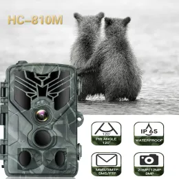Kameror suntekcam jaktkamera spårkameror SMS MMS SMTP 2G 20MP 1080P HC810M Fotofällor 0,3s Trigger Time Wildlife Surveillance