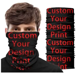 Masks Personalized Seamless Bandana Cycling Neck Gaiter Buffs Mask Camping Snood Sport Scarf Customized DIY Print Headband Neck Warmer