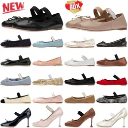 Buty projektant pięty biurowa sukienka baletowa satyna kobiety Whiderress 85 mm wysokość płaska wygodna taniec but Flats Footwear czerwony niebieski czarny różowy ślub w lilii lilia