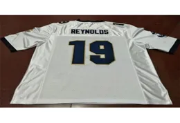 Custom Man Navy Midshipmen 19 Keenan Reynolds Real Full ricamo college Jersey size S6XL o personalizzato qualsiasi nome o numero Jersey5612549