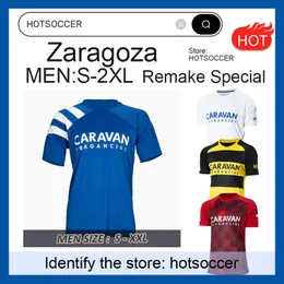 2023 2024 Real Zaragoza Soccer Jerseys 23 24 SPECIAL EDITION SERIPE FOURING SHIRT 90 RETRO 92-93 CAMISETA DE FUTBOL HOME WHITE THE THROPED 3RD MEN