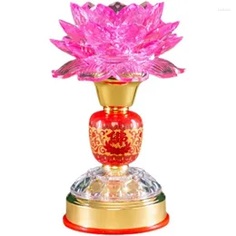 Kerzenhalter 1PC Buddhismus liefert den heiligen Lotus Exquisit feierliche buddhistische Zeremonie Anbetung Buddha Tempeldekoration