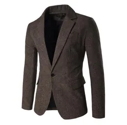 Men039s Blazer Jacket Herringbone Sport Coat Smart Smart Formal Dinner Suits Slim Fit One Button Notch Casual Casual Coffe9794947