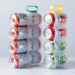 Organizasyon 4 delikli içecek soda içeceği düzenleyici raflar buzdolabı içecek şişe tutucu bira soğutma rafı ev mutfak saklama kutusu kutusu