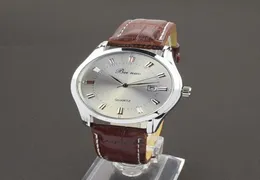 كامل 100pcslot Mix 4Colors Men Dress Talendar Business Watch Fashion Leather Beinuo Watch WR014778038