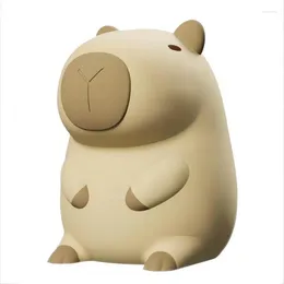 테이블 램프 만화 동물 실리콘 램프 USB 충전식 capybara 야간 조명 수면 빛