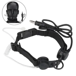 Accessories Tactical Throat Microphone Portable Airsoft Paintball CS Sports Radio Mic Neckband Hunting Airsoft Air Tube Microphone Headset