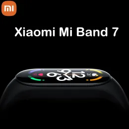 Trockner Xiaomi Mi Band 7 Smart Armband 6 Farb Amoled Screen Miband 7 Blut Sauerstoff Foves -Traker Bluetooth wasserdichte Smart Band