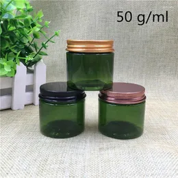 Depolama Şişeleri 50g/ml Yeşil Şeffaf Plastik Şişe Kavanoz Kavan Kremi Losyon Losyon Pomade Banyo Küçük Örnek Paketleme