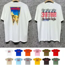 Summer Rhude Tshirt Долгосрочная доступность RH Limited Rhude T Relts Street Trend Form