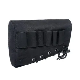 حزم Buttstock Buttstock Bullet Bag Stock Ammo Shell Nylon Magazine Molle Pouch Cartridge Holder Gear Gear