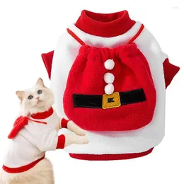 개 의류 겨울 겨울 따뜻한 애완 동물 옷을위한 작은 중간 개 고양이 소프트 플러시 코트 크리스마스 의상 애완 동물 매일 용품