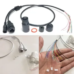 CCTV POE IP Network Camera PCB Module Video Power Cable 65cm Lång RJ45 Kvinnliga kontakter med Terminlas Waterproof Cable