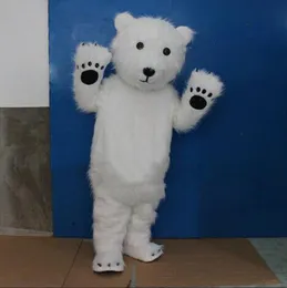 2024 Adult size Polar Bear Mascot Costume halloween Carnival Unisex Adults Outfit fancy costume Cartoon theme fancy dress