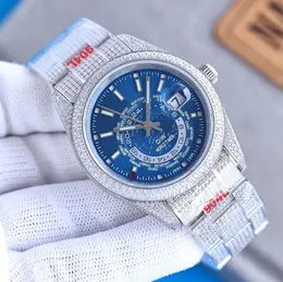 Спортивные мужчины смотрят роскошные часы Механические автоматические движения 41 -мм ремня из нержавеющей стали модные наручные часы Бизнес -дизайнерские наручные часы подарок подарок