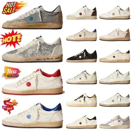 Fashion Designer Gold Ball Ball Star Casual Casual Shoes Low Og Womens Mens Golden Goode Sneakers Luxury Italia Brand in pelle scamosciata in pelle scamosciata piattaforma blu