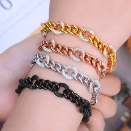 Strands Missvikki 4 colori braccialetti di lusso Full Shiny Cubic Zirconia Donne Coppia Daily Fashion Party Show Hot New Design 2022