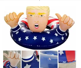 MOQ100 st levererar Trump Swimming Floats uppblåsbar poolflotte float Swim Ring för Adts Kids Drop Delivery Home Garden Fe