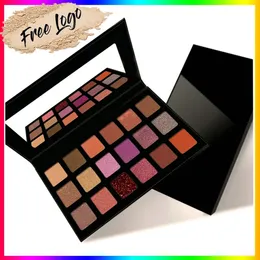 18 Farben Private Layschatten Pallete Custom Bulk wasserdichte matte schimmernde Erdfarbe Pigment Lidschatten Make-up Schönheit